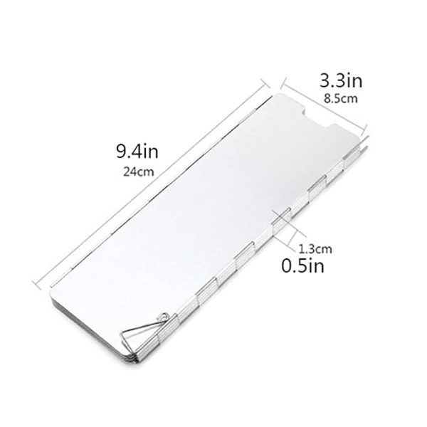 10 Plate Foldable Stove Windshield Stove for Outdoor Cooking and Camping - Image 10