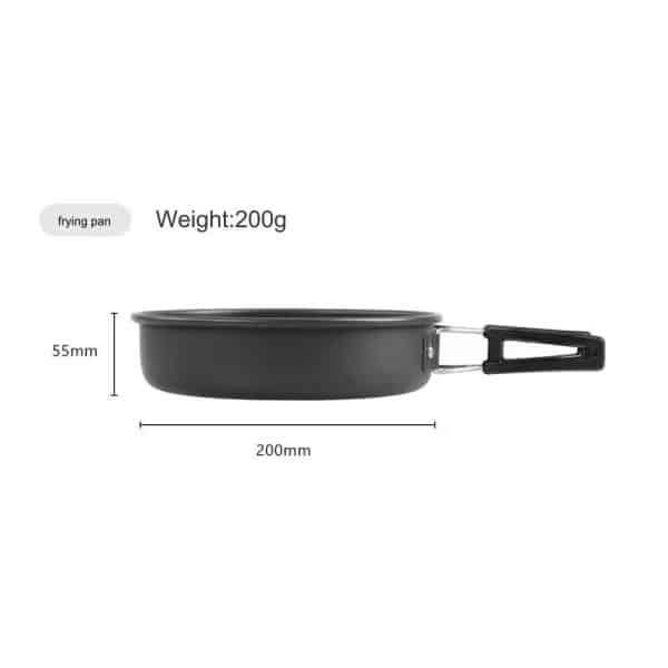 DS-508 4-5 Person Outdoor Camping Cookware Cooking Set - Image 7