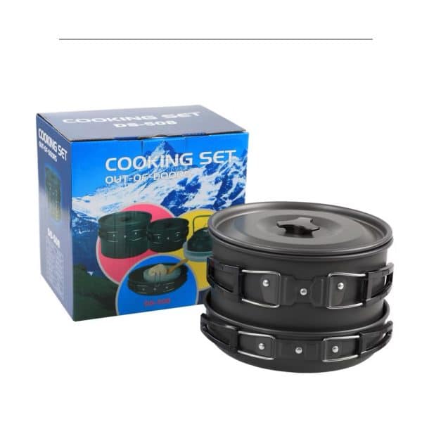 DS-508 4-5 Person Outdoor Camping Cookware Cooking Set - Image 4