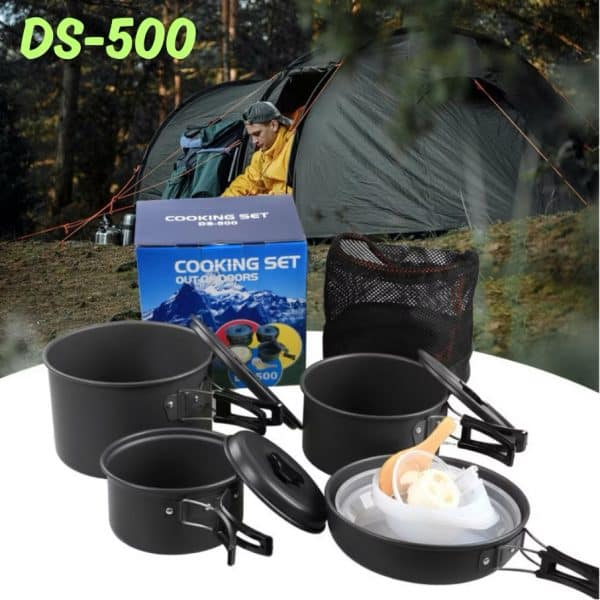 DS-500 4-5 Person Outdoor Camping Cookware Cooking Set