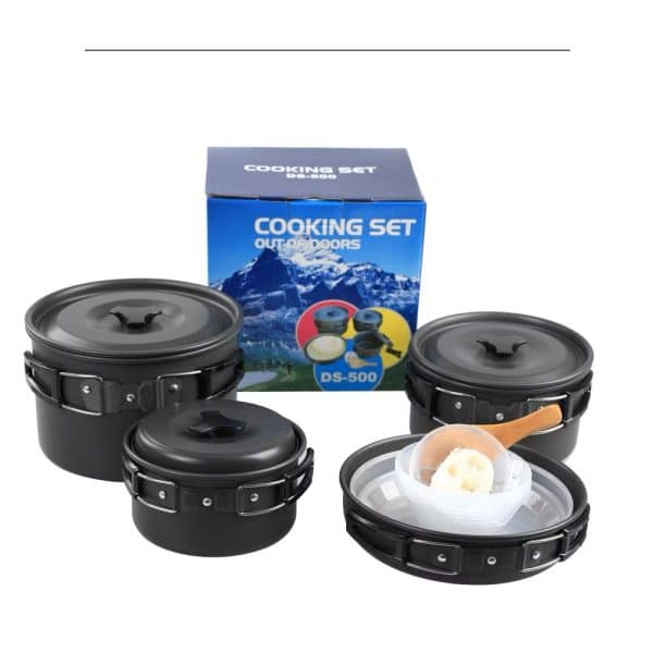 DS-500 4-5 Person Outdoor Camping Cookware Cooking Set - Image 3