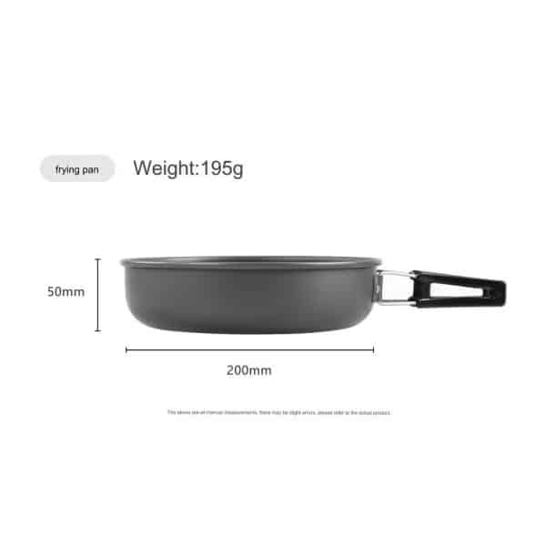 DS-500 4-5 Person Outdoor Camping Cookware Cooking Set - Image 7