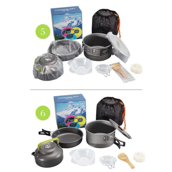 DS-308 2-3 Person Outdoor Camping Cookware Cooking Set - Image 3