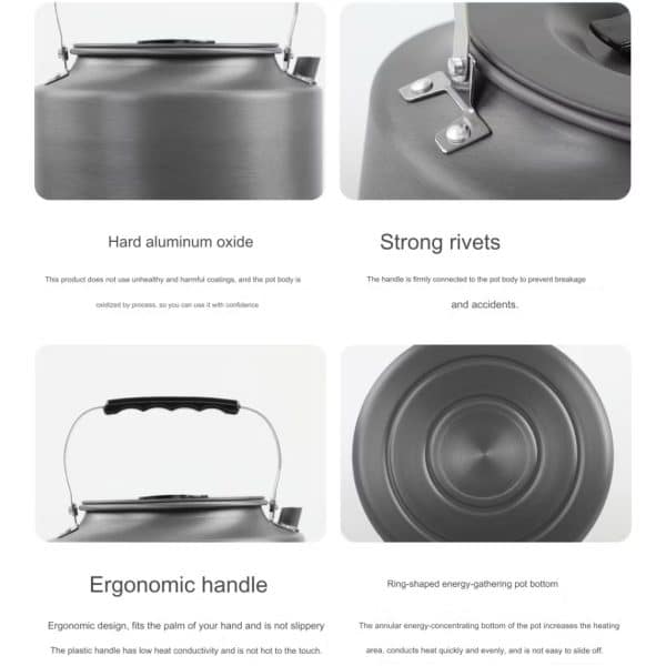 2 Litre Outdoor Camping Kettle - Image 4