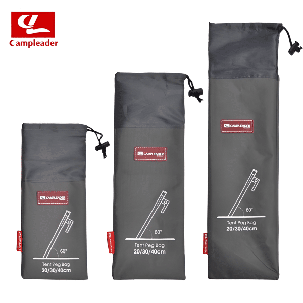 Campleader Nail Peg Storage Bag 20cm 30cm 40cm