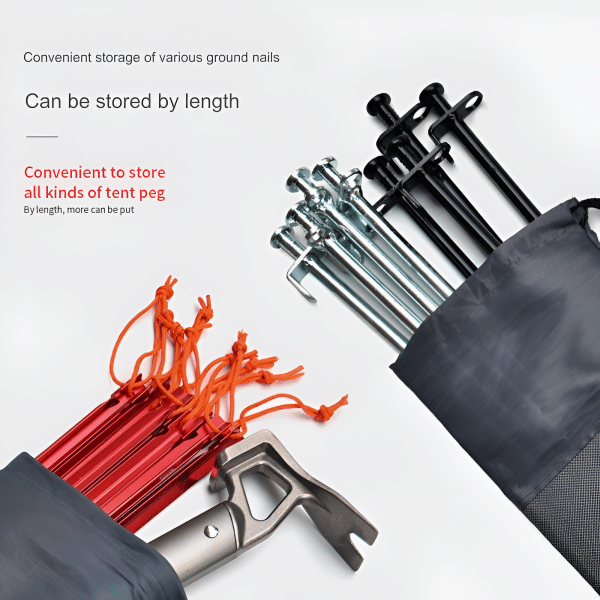 Campleader Nail Peg Storage Bag 20cm 30cm 40cm - Image 2