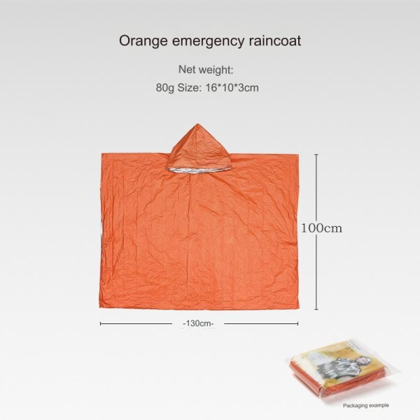 Emergency Pocket Size Outdoor Poncho Waterproof And Windproof - Image 9