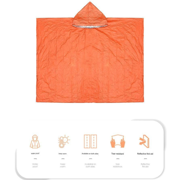 Emergency Pocket Size Outdoor Poncho Waterproof And Windproof - Image 6