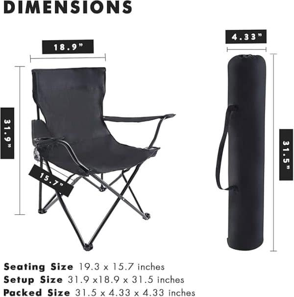 Camping Portable Folding Beach Fishing Chair Ultralight - Image 3