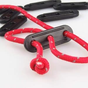 10 Pcs Plastic Cord Tensioners Rope Adjuster Tent Guyline Buckle Fastener 