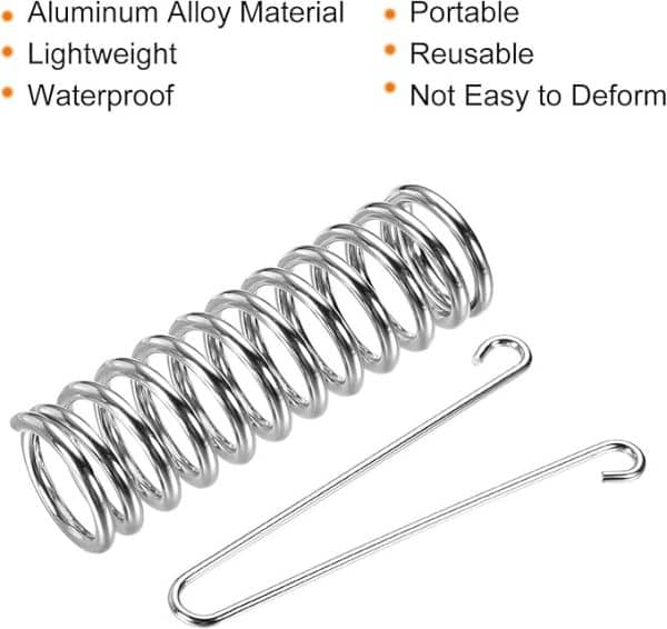 1pcs Tent Spring Buckle Heavy Type Stainless Steel Rope Tensioner Accessories for Awning Tarps  - Image 8