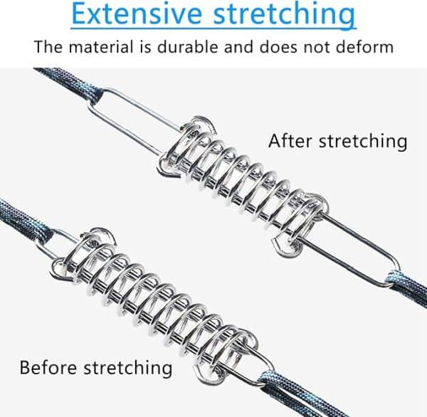 1pcs Tent Spring Buckle Heavy Type Stainless Steel Rope Tensioner Accessories for Awning Tarps  - Image 2