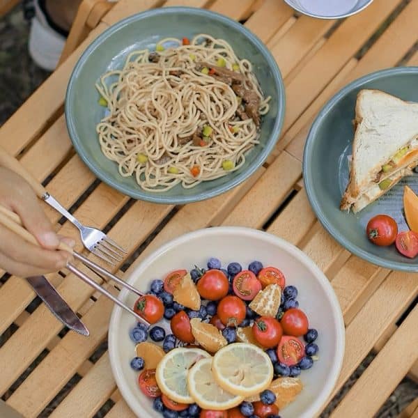 Outdoor Enamel Dinner Plate Camping Tableware - Image 5