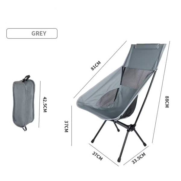 Outdoor Camping Moon Chair Foldable High Back/Low Back - Image 4