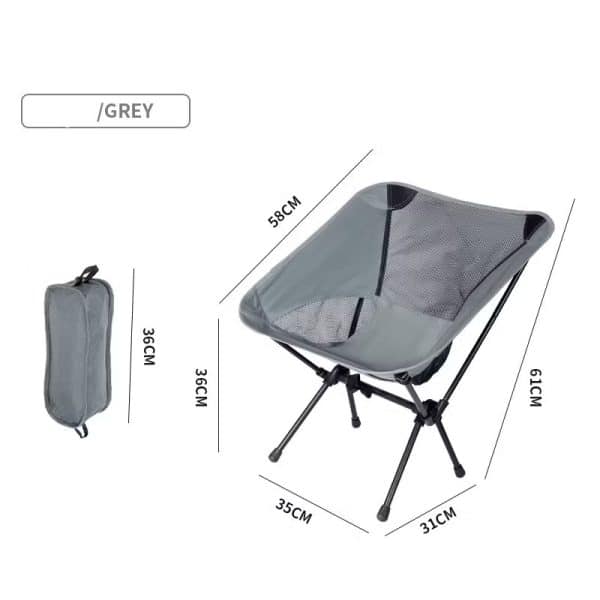 Outdoor Camping Moon Chair Foldable High Back/Low Back - Image 5