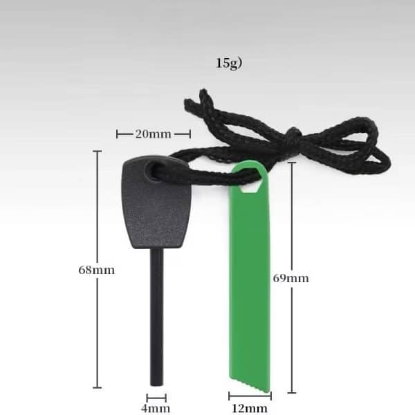 1pcs Survival Waterproof Magnesium Fire Steel/Starter and Scrape with Handle - Image 12