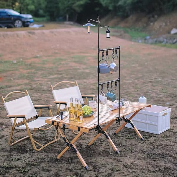 Multifunctional Portable Organizer Cutlery Hanging Rack With Double Lamp Hook - Image 3