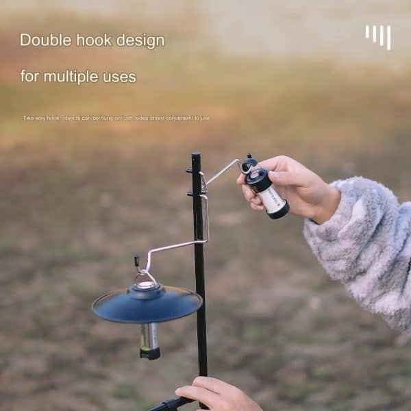 Multifunctional Portable Organizer Cutlery Hanging Rack With Double Lamp Hook - Image 4