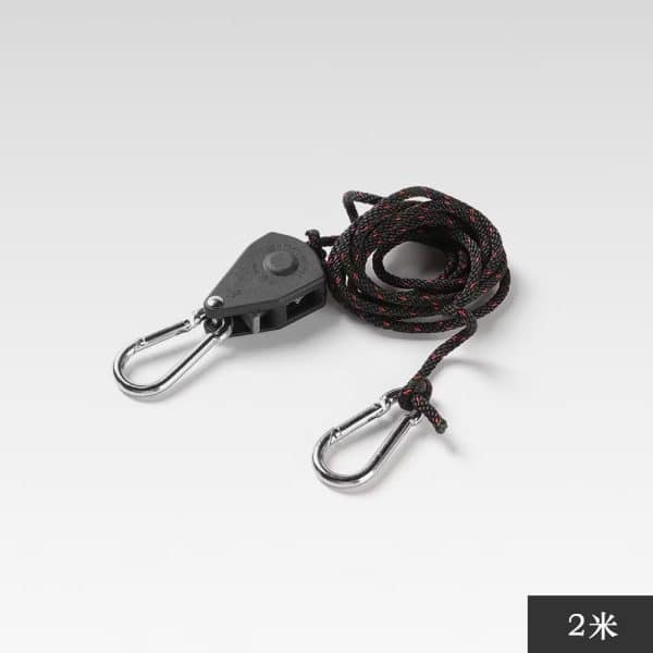 Tent Rope Guy lines Adjustable Gear with Pulley Tensioner Tent Cord for Camping