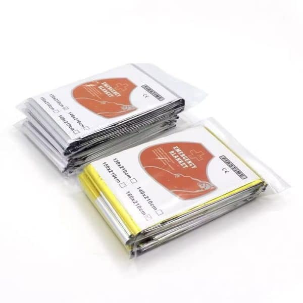 Waterproof Emergency Foil Thermal Blanket Outdoor Survival First Aid Military Rescue Kit - Image 2
