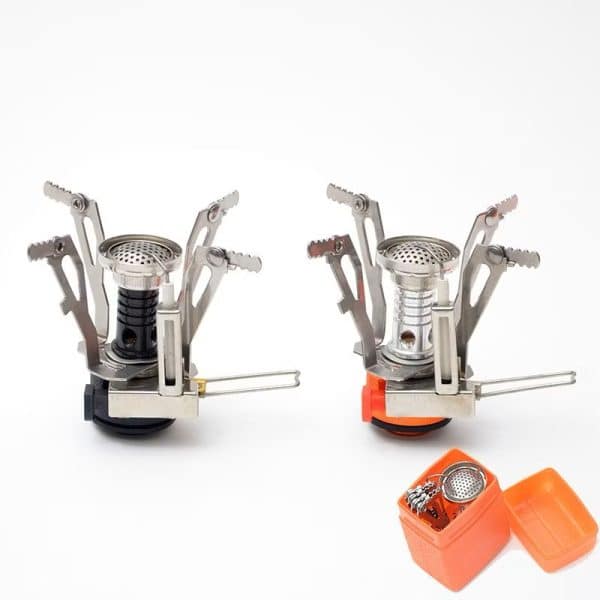 Mini Portable Ultralight Outdoor Backpacking Camping Stoves with Fire Ignition