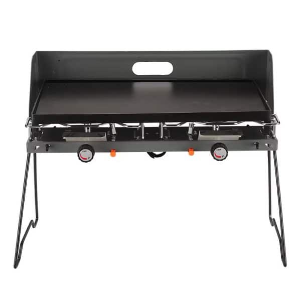 Non-Stick Cast-Iron Pan Grilled For Camping Double Burner Stove - Image 3