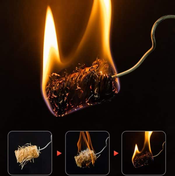 10 Roll Natural Wood Wool Wax Fire Starter Firewood Burner Tinder - Image 3