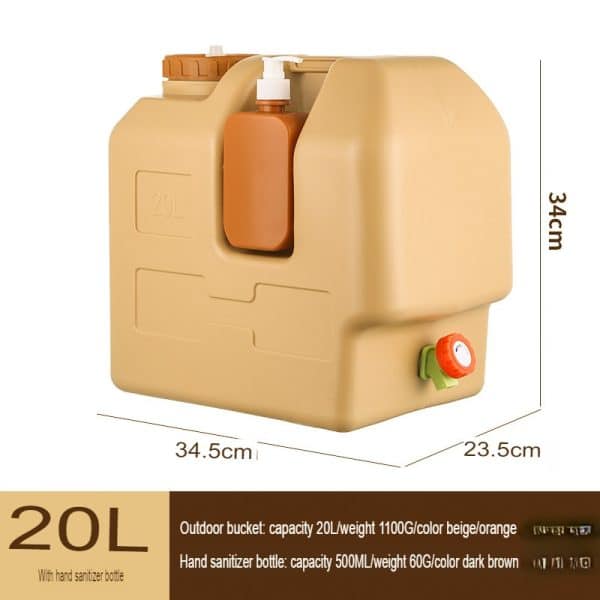 10L 12L 20L Food Grade PE Water Container with Spigot Water Tank for Outdoor Camping Picnic - Image 11