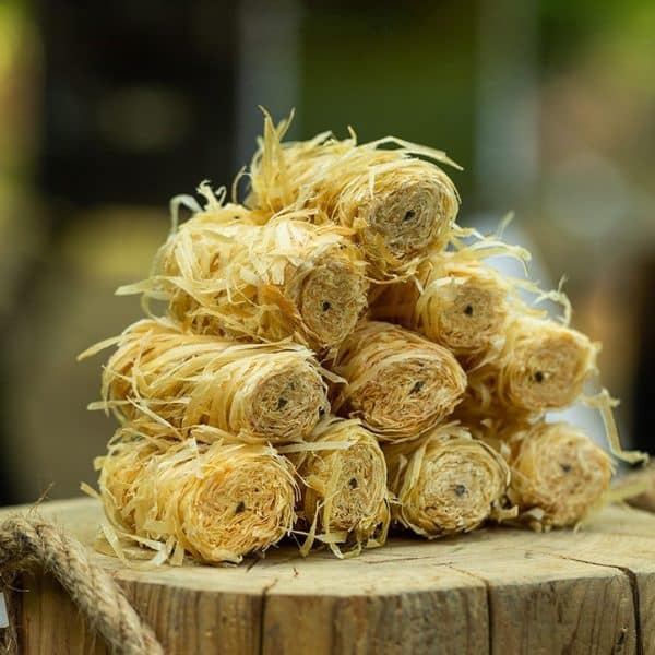 10 Roll Natural Wood Wool Wax Fire Starter Firewood Burner Tinder