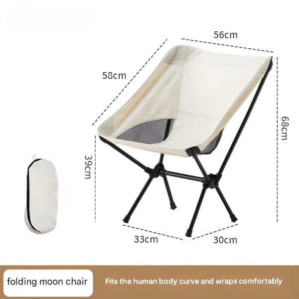 Portable Foldable Outdoor Camping Moon Chair - Image 10
